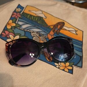 Nanette Lepore Black & Floral Sunglasses